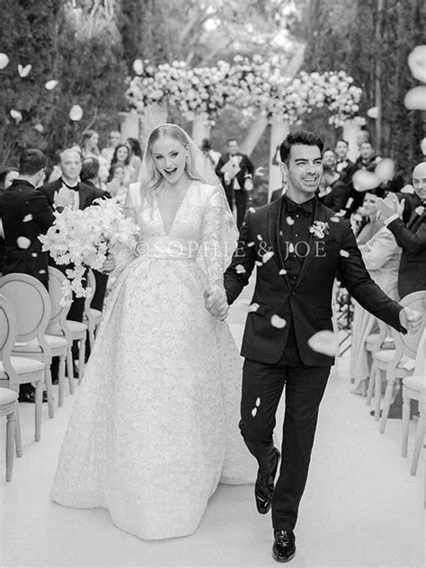 sophie turner wedding dress photos